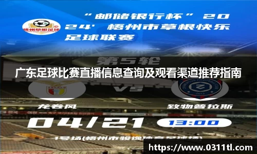 广东足球比赛直播信息查询及观看渠道推荐指南
