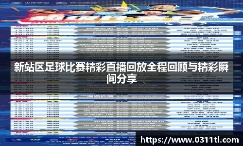 新站区足球比赛精彩直播回放全程回顾与精彩瞬间分享